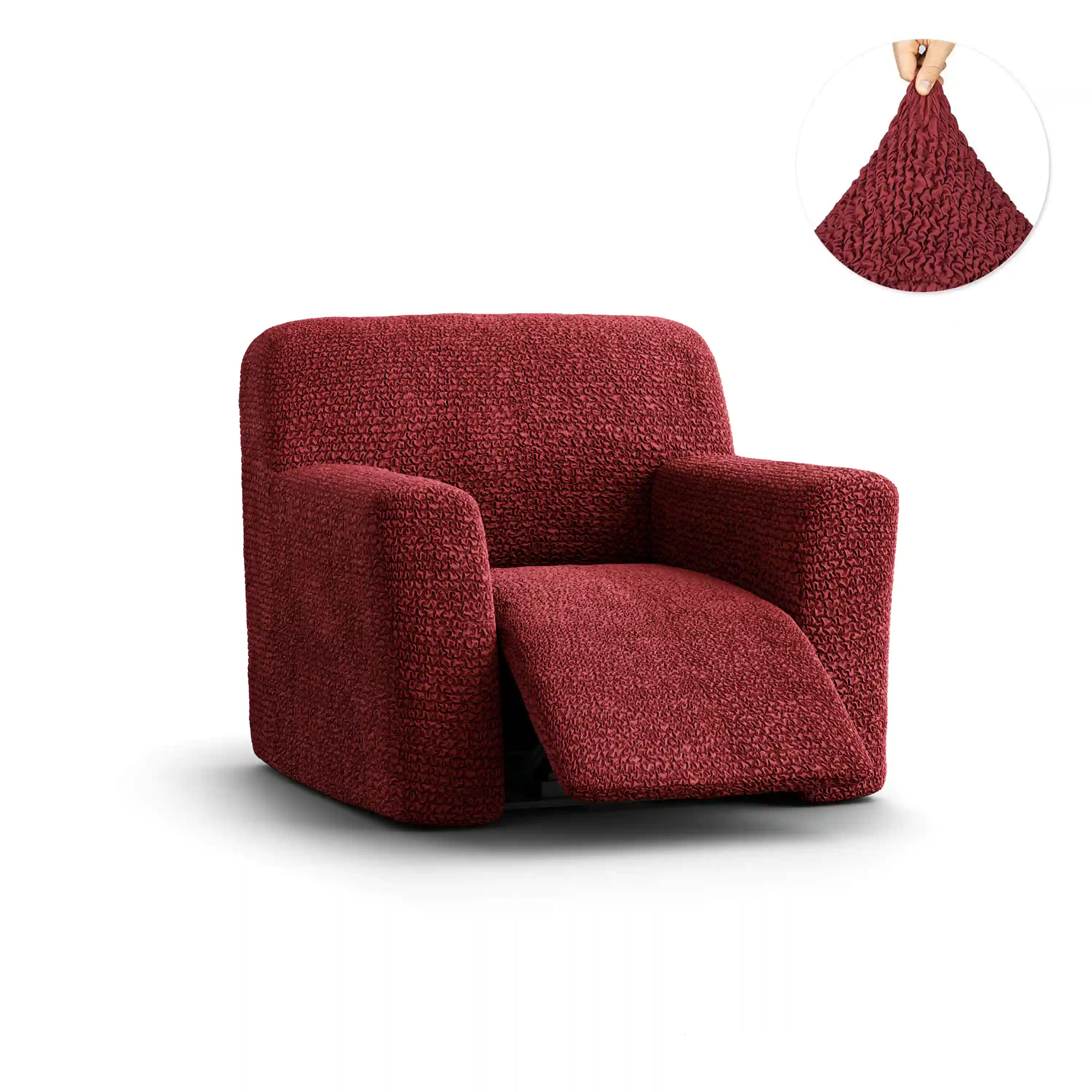 Recliner Chair Cover - Bordeaux, Microfibra